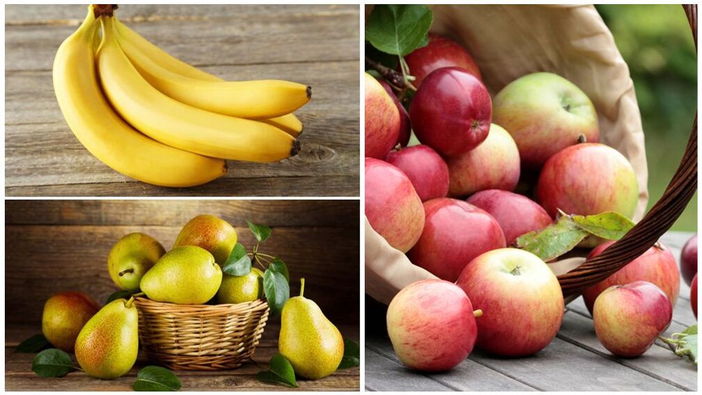 Buah yang baik untuk asam urat - pisang, pir, dan apel