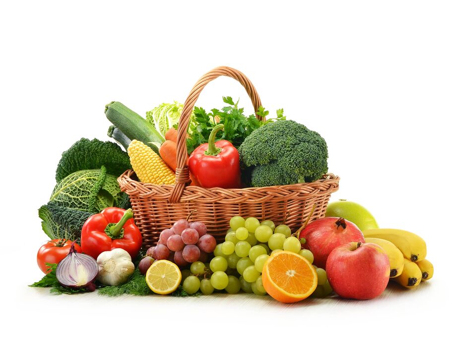 buah-buahan dan sayuran segar untuk diet